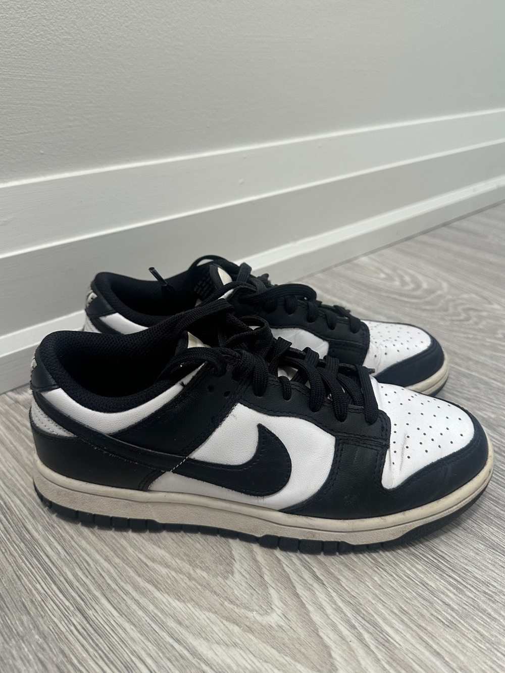Nike Black & White Low Top Dunk Sneakers - Picture 1 of 4